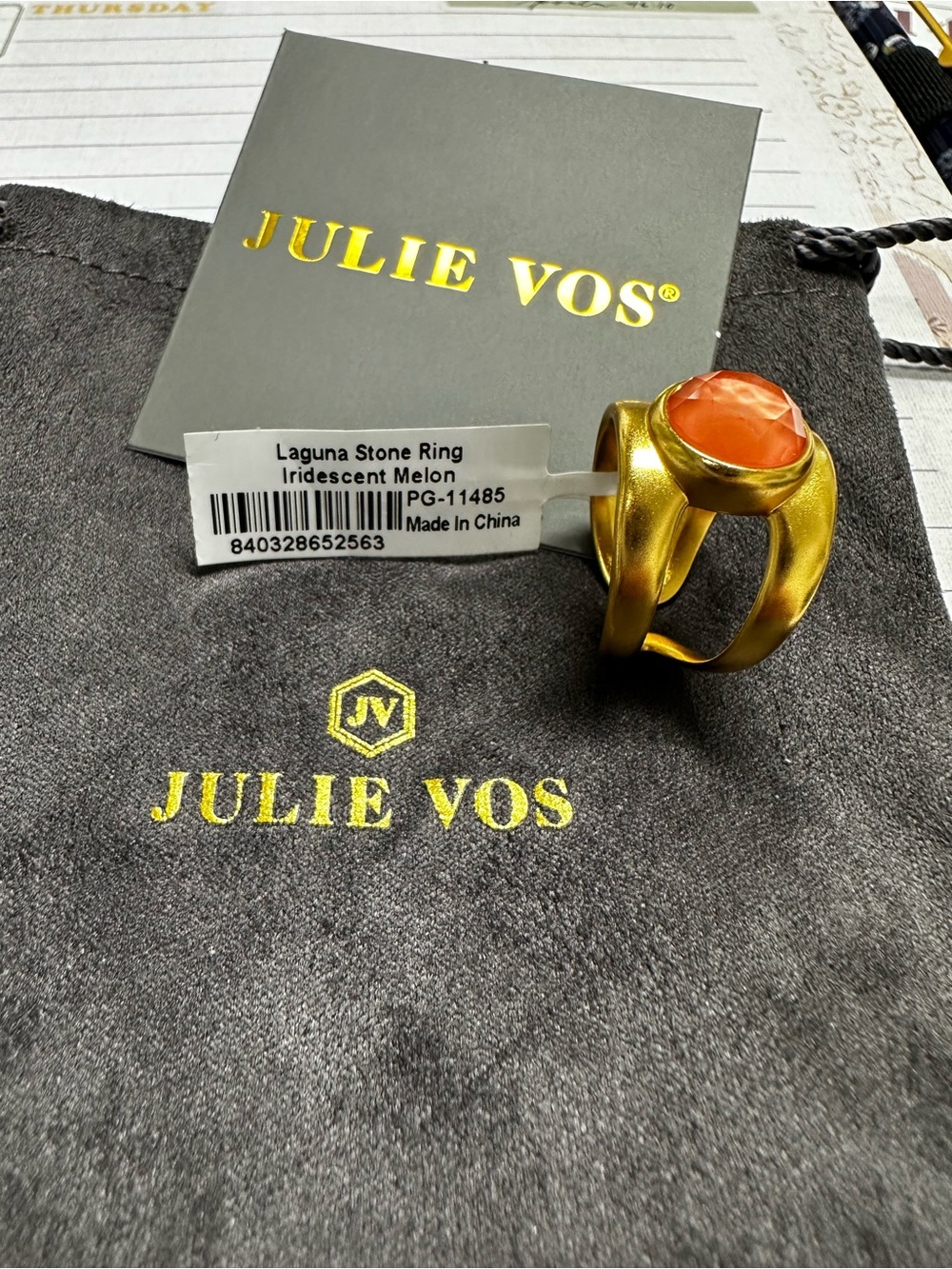 Julie Vos Iridescent Melon Ring